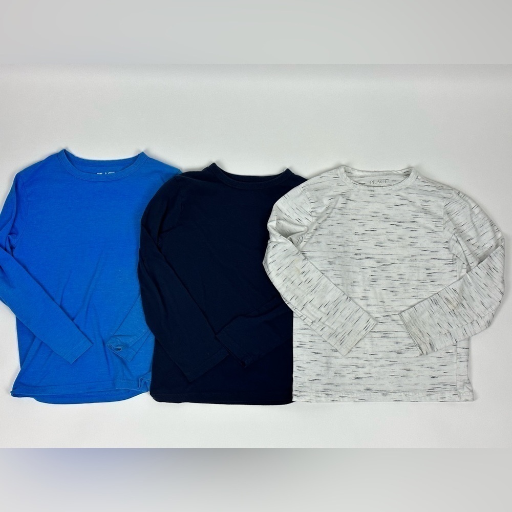 Boy's Basic Layering Long Sleeve T-Shirts Set 3